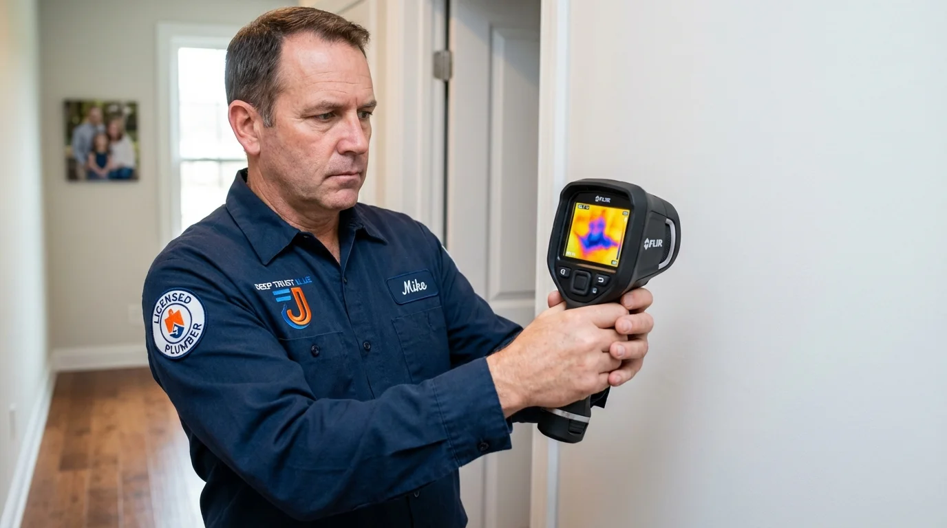 Thermal imaging leak detection by Johns Plumbing LLC in Indian Hills